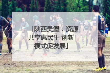 陕西吴堡：资源共享惠民生 创新模式促发展