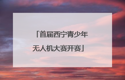 首届西宁青少年无人机大赛开赛