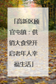 高新区顾官屯镇：供销大食堂开启老年人幸福生活