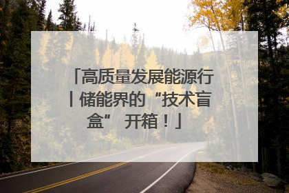 高质量发展能源行丨储能界的“技术盲盒” 开箱！