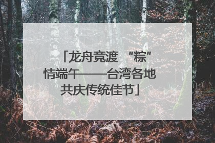 龙舟竞渡 “粽”情端午——台湾各地共庆传统佳节