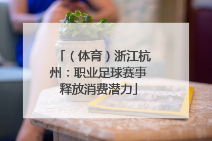 （体育）浙江杭州：职业足球赛事释放消费潜力