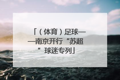 （体育）足球——南京开行“苏超”球迷专列