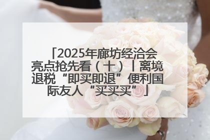 2025年廊坊经洽会亮点抢先看（十）丨离境退税“即买即退”便利国际友人“买买买”