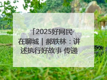 2025好网民·在聊城｜郝轶林：讲述执行好故事 传递司法正能量