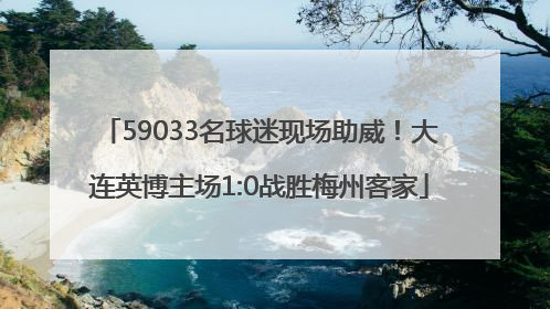 59033名球迷现场助威！大连英博主场1:0战胜梅州客家