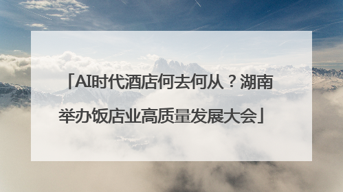 AI时代酒店何去何从？湖南举办饭店业高质量发展大会
