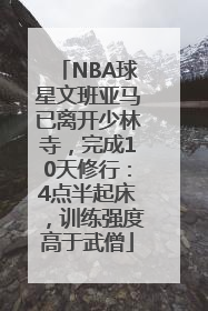 NBA球星文班亚马已离开少林寺，完成10天修行：4点半起床，训练强度高于武僧